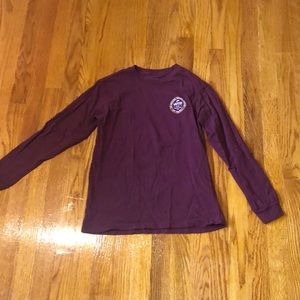 Vans burgundy long sleeve